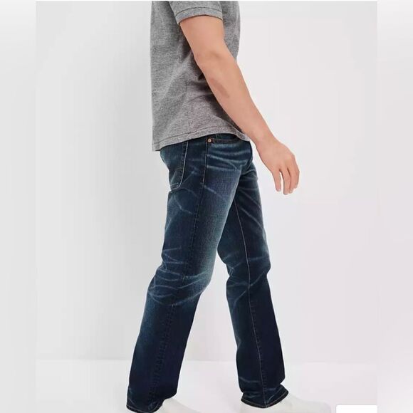American Eagle Size 31/32 Original Straight extreme flex4 denim jeans - Picture 3 of 11